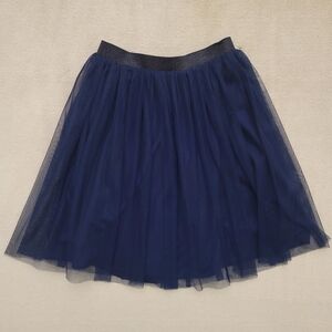 Uniqlo Girl Navy Blue Tulle Skirt Size 11-12 NWOT